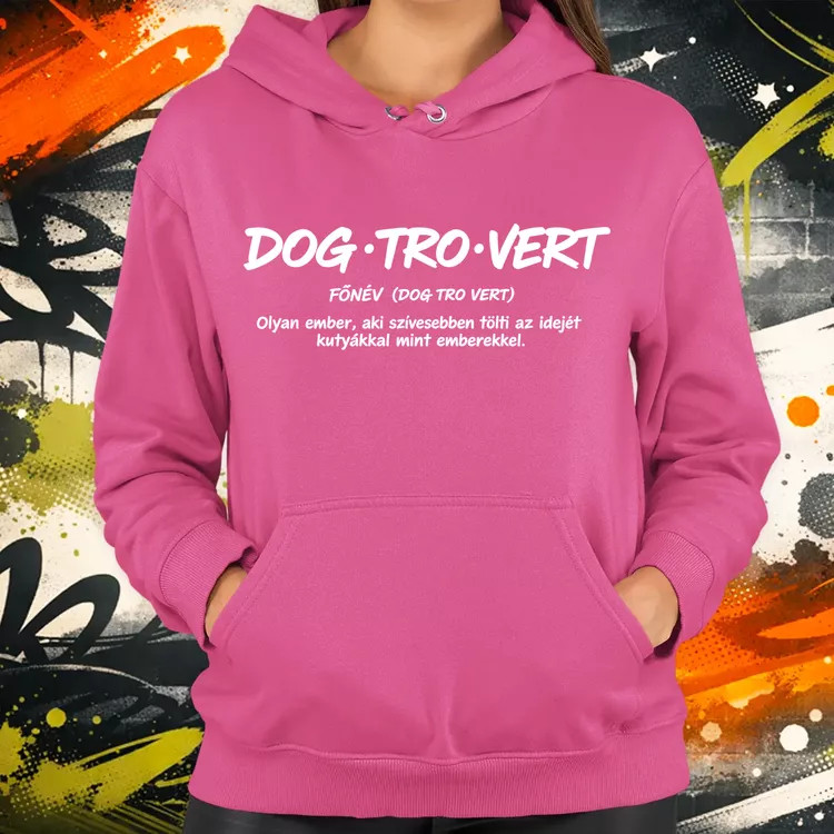 Dogtrovert fehér női pulóver