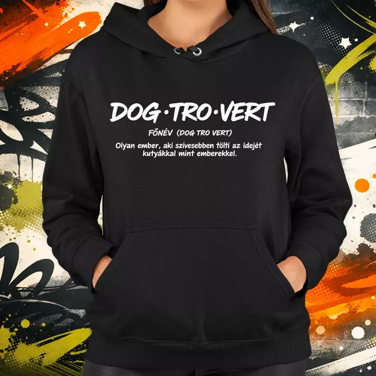 Dogtrovert fehér női pulóver