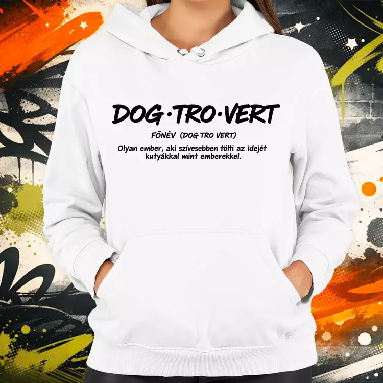 Dogtrovert fekete női pulóver
