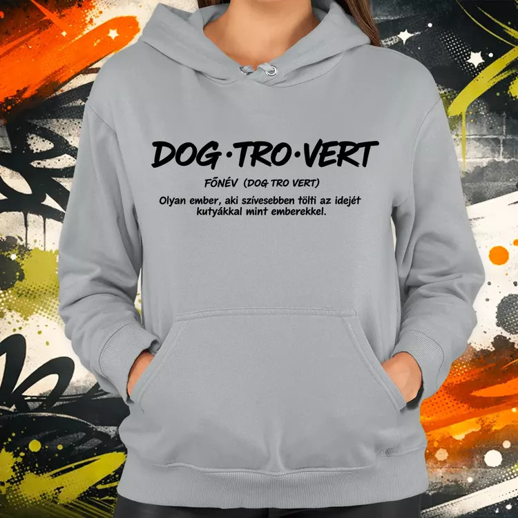 Dogtrovert fekete női pulóver