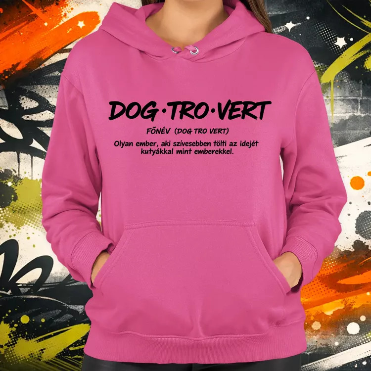 Dogtrovert fekete női pulóver