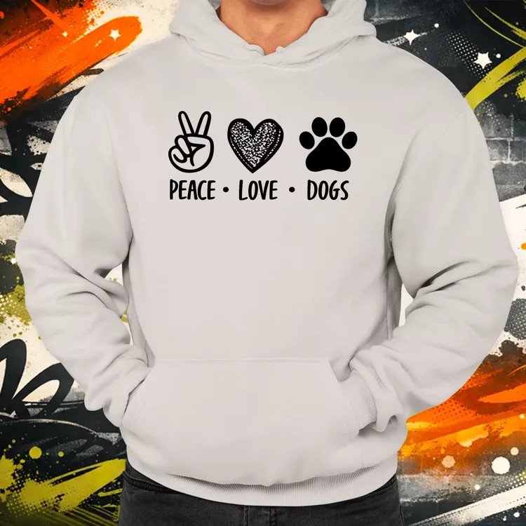 Peace Love Dogs férfi pulóver