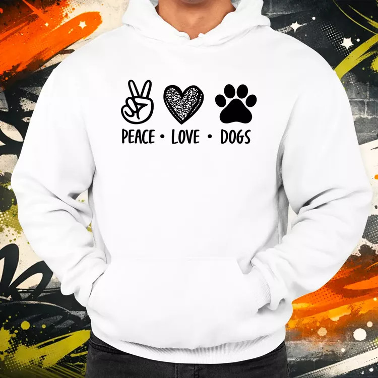 Peace Love Dogs férfi pulóver