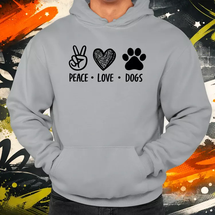 Peace Love Dogs férfi pulóver