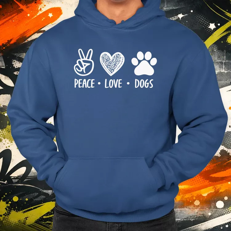 Peace Love Dogs férfi pulóver