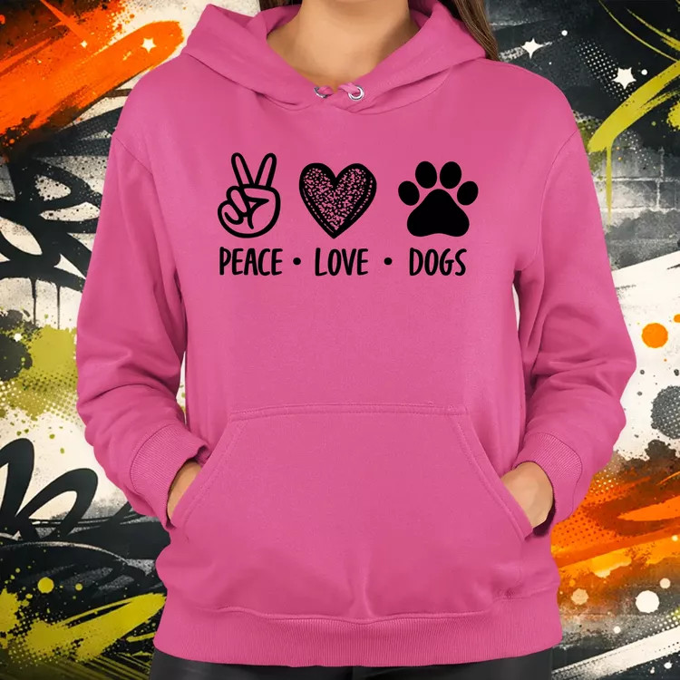 Peace Love Dogs női pulóver