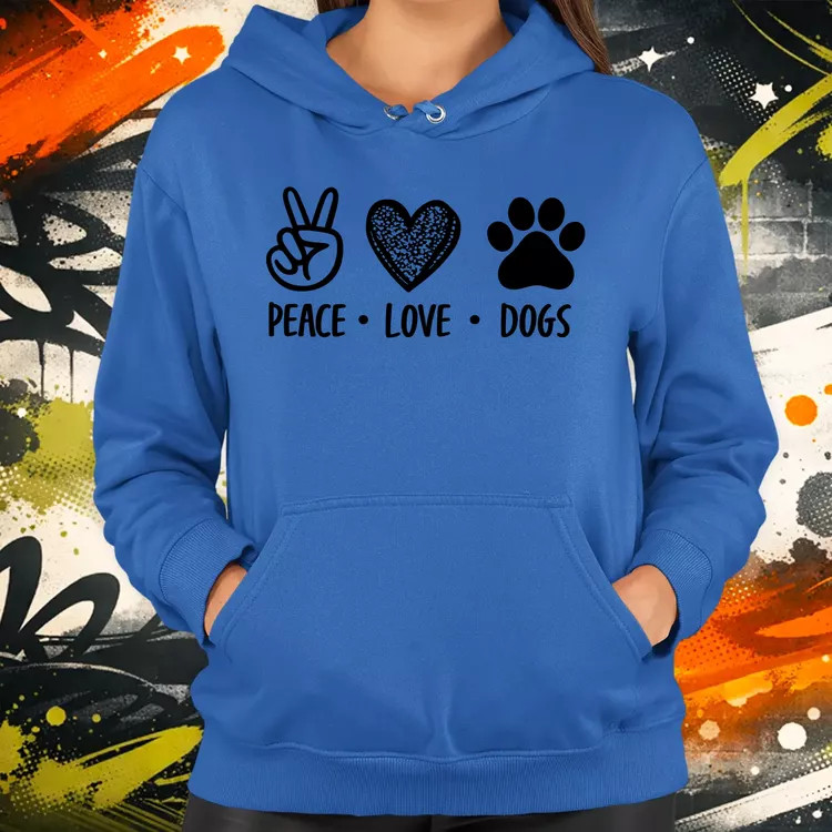 Peace Love Dogs női pulóver