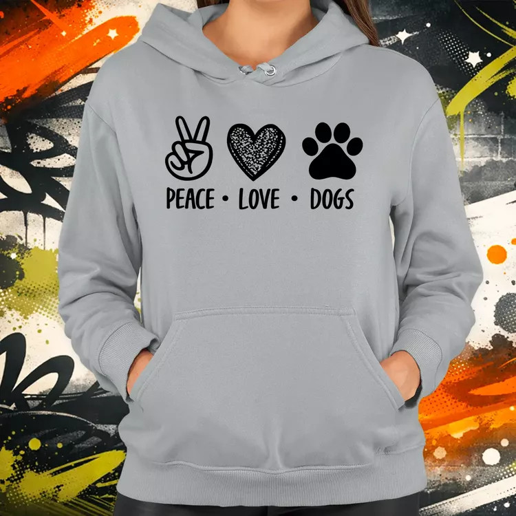 Peace Love Dogs női pulóver