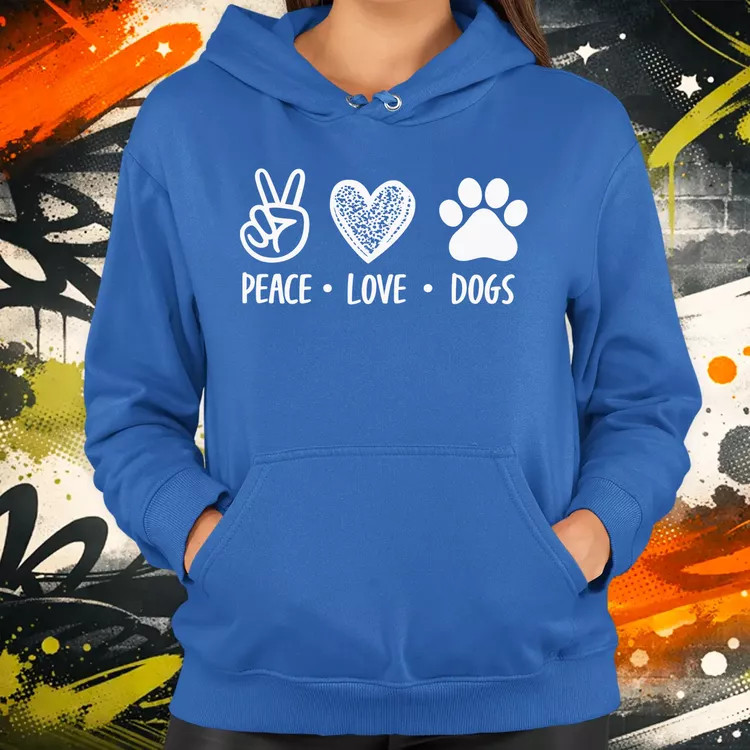 Peace Love Dogs női pulóver