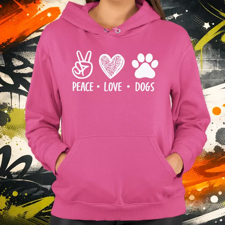 Peace Love Dogs női pulóver