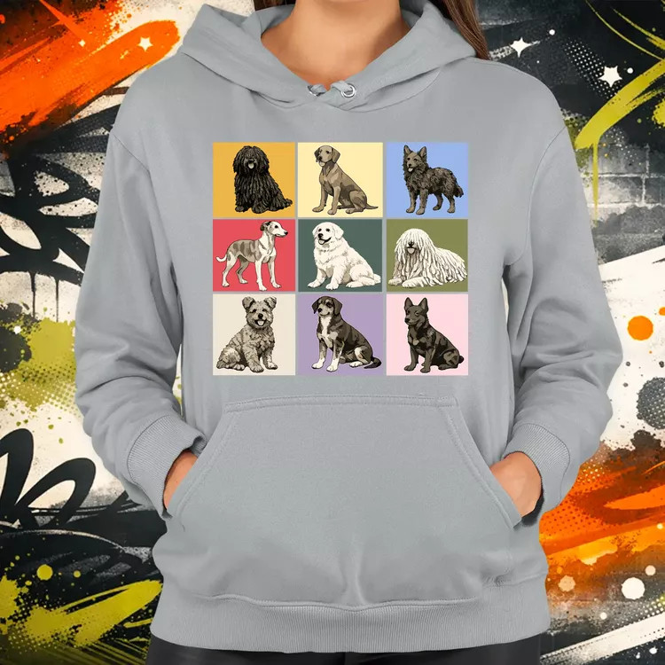 Popart Magyar kutyák női pulóver