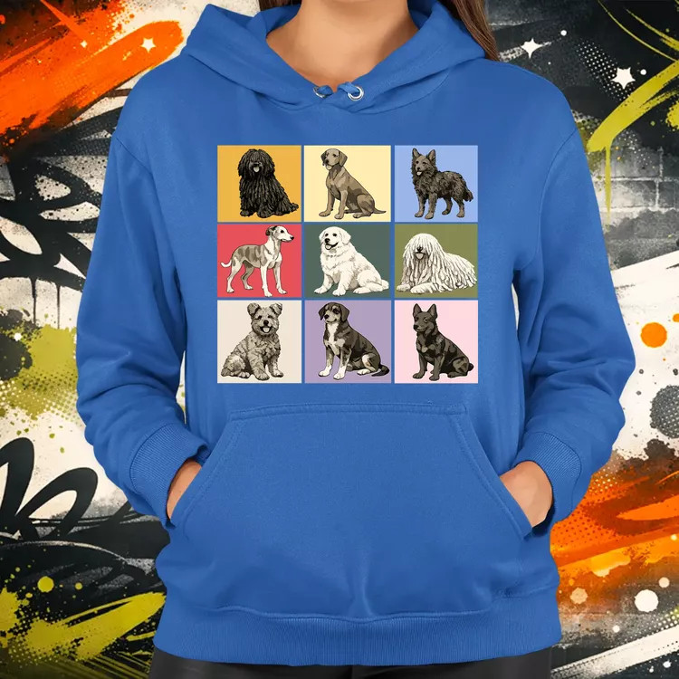 Popart Magyar kutyák női pulóver