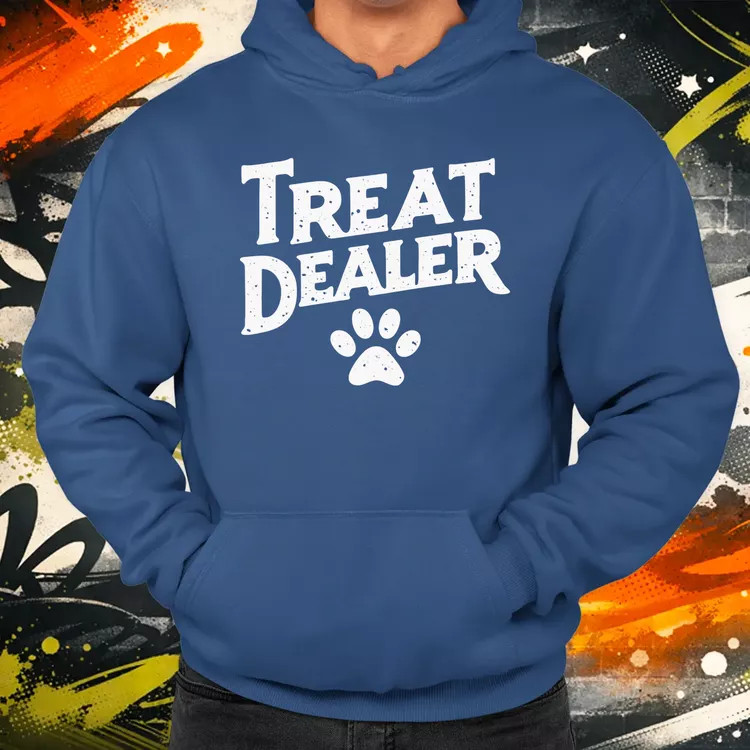 Treat Dealer fehér férfi pulóver