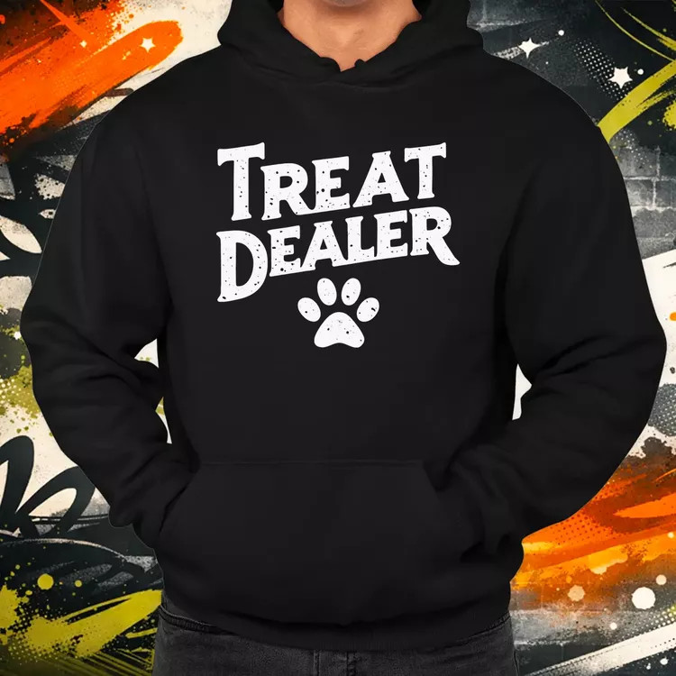 Treat Dealer fehér férfi pulóver