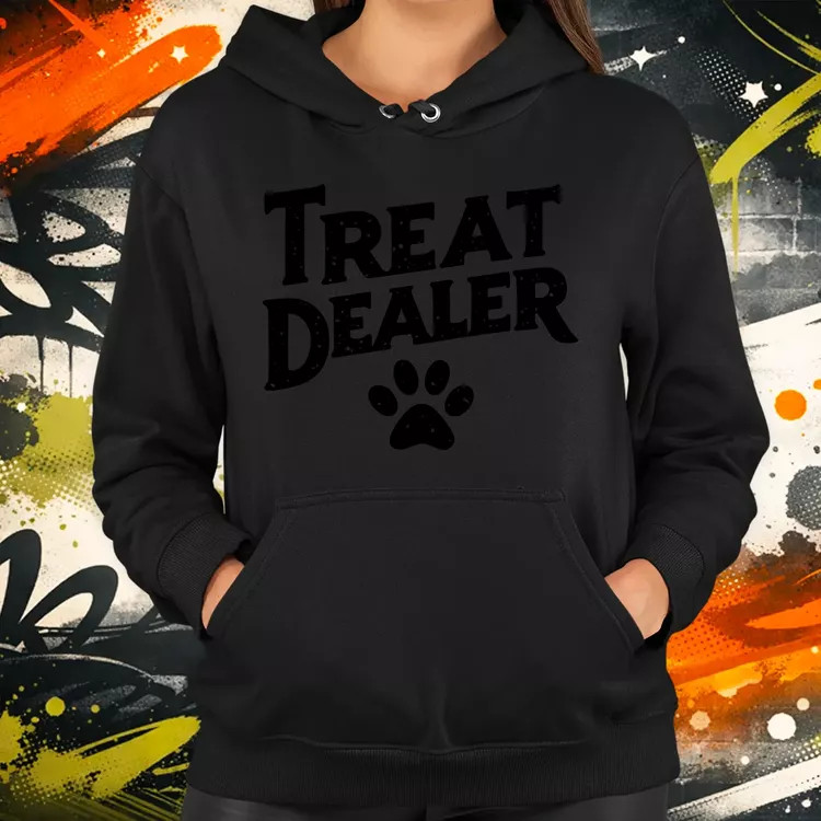 Treat Dealer fekete női pulóver