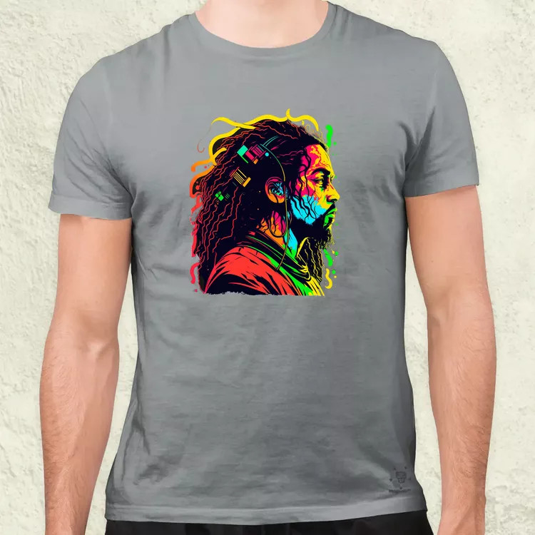 Bob Marley portré v1 férfi póló