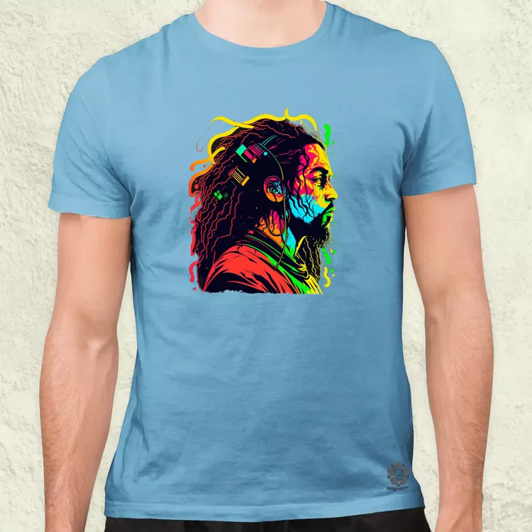 Bob Marley portré v1 férfi póló