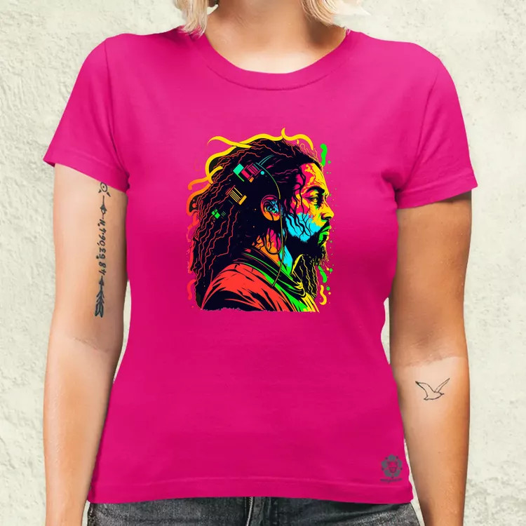 Bob Marley portré v1 női póló