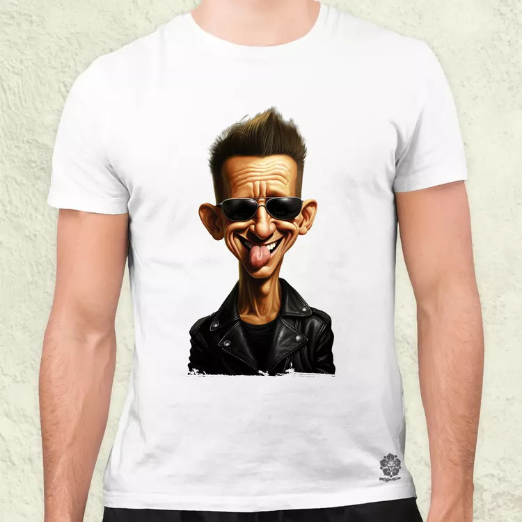 Dave Gahan karukatúra v1 férfi póló
