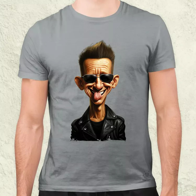 Dave Gahan karukatúra v1 férfi póló