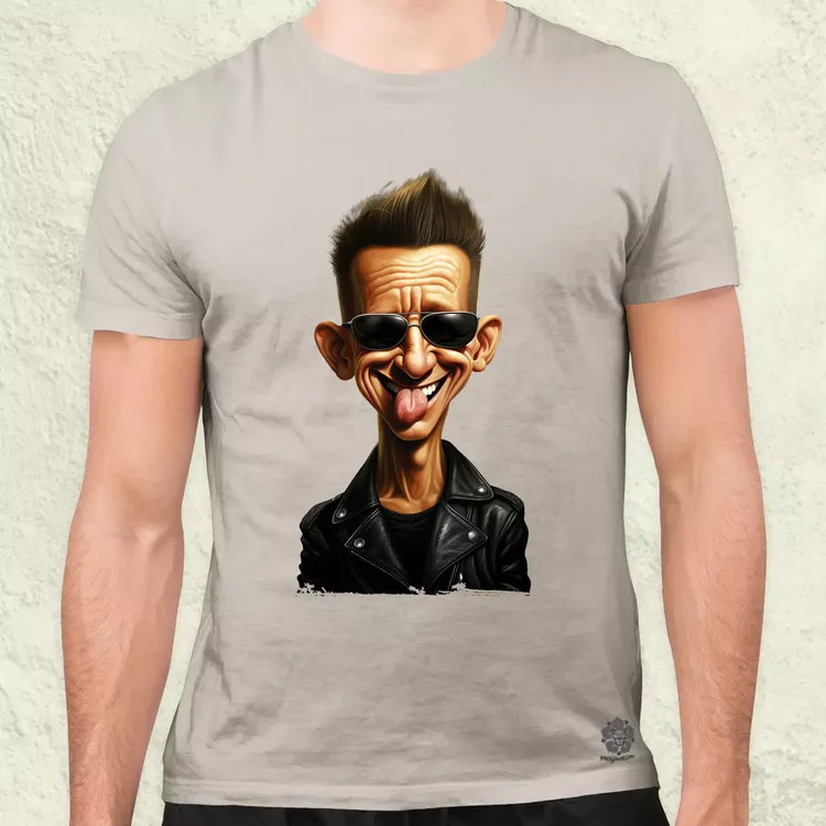 Dave Gahan karukatúra v1 férfi póló
