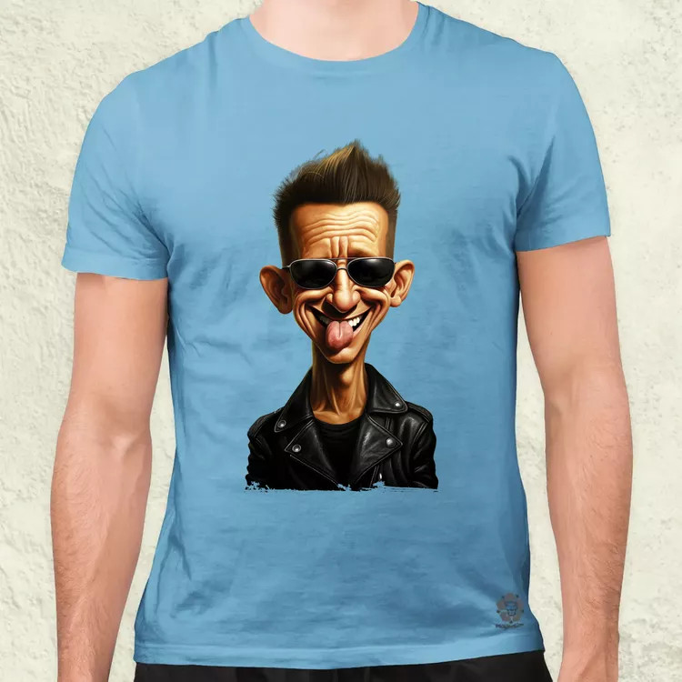 Dave Gahan karukatúra v1 férfi póló