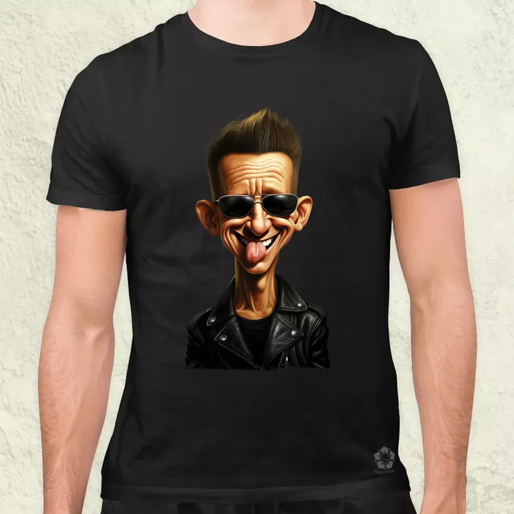 Dave Gahan karukatúra v1 férfi póló