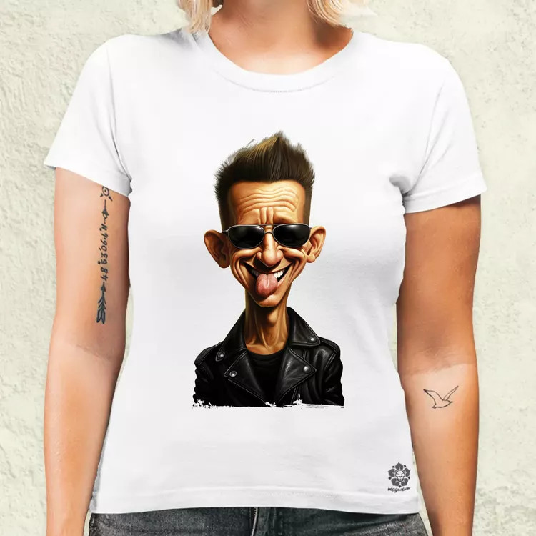 Dave Gahan karukatúra v1 női póló