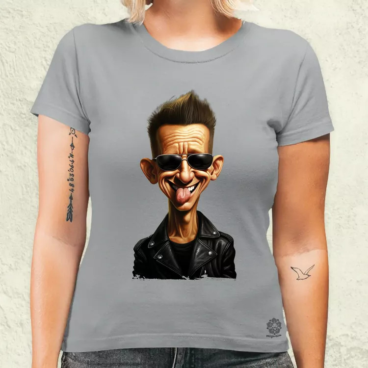Dave Gahan karukatúra v1 női póló