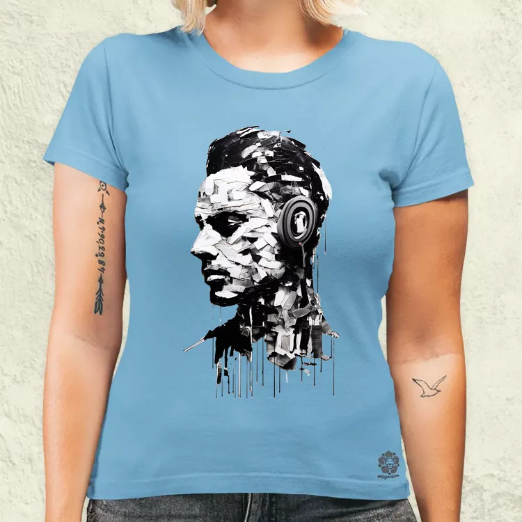 Dave Gahan portré v1 női póló