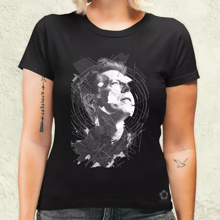 David Bowie rajz portré v1 női póló