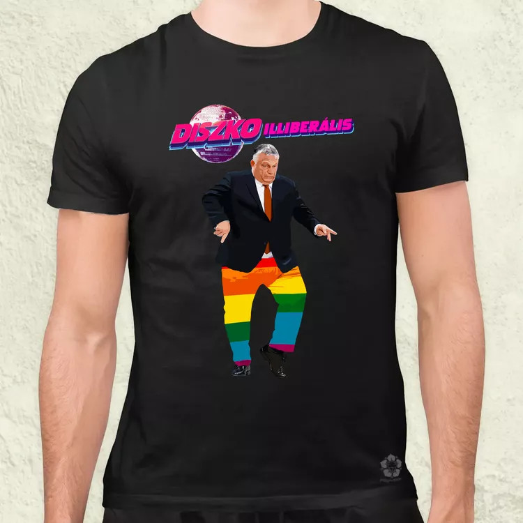 Diszkóilliberális férfi póló