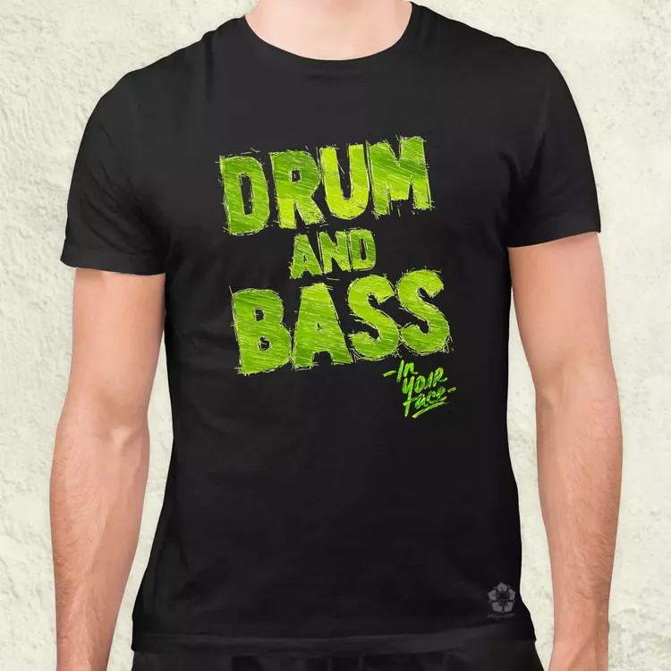 DnB in your face férfi póló