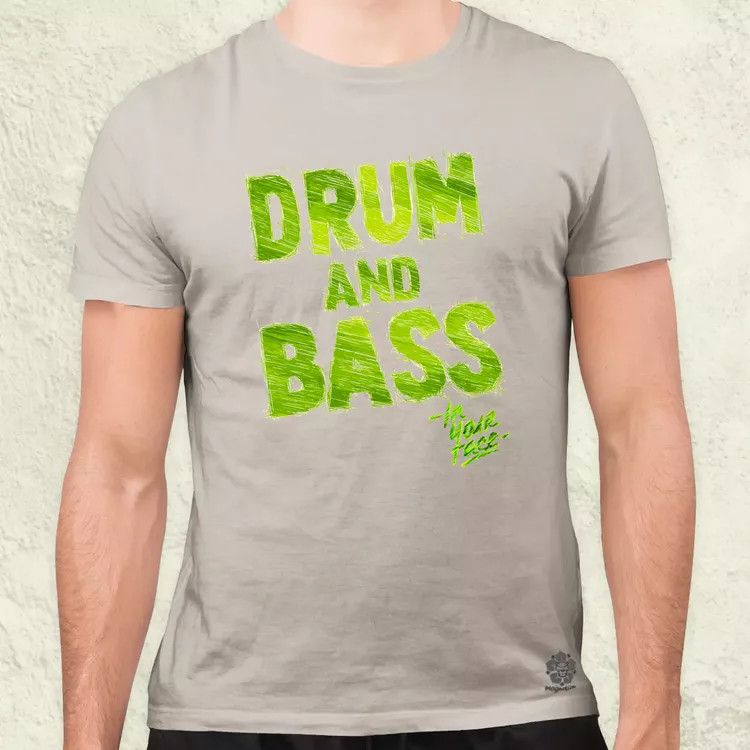 DnB in your face férfi póló