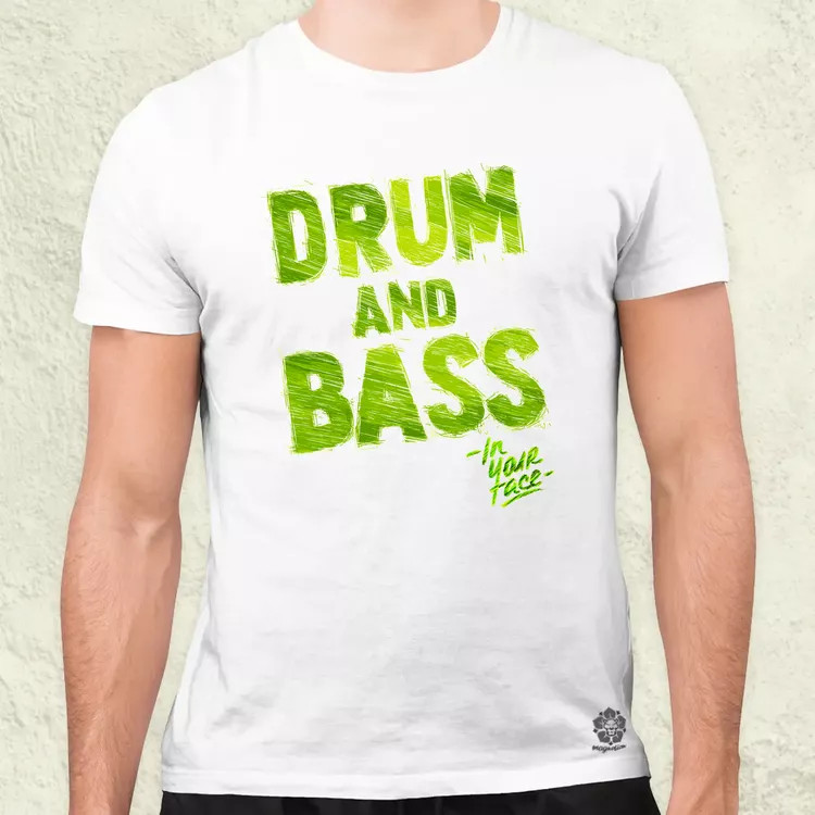 DnB in your face férfi póló