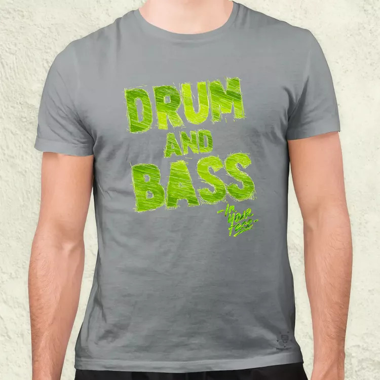 DnB in your face férfi póló