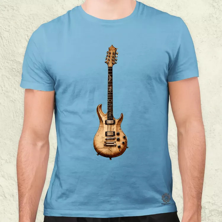 Elektromos gitár szkeccs v1 férfi póló