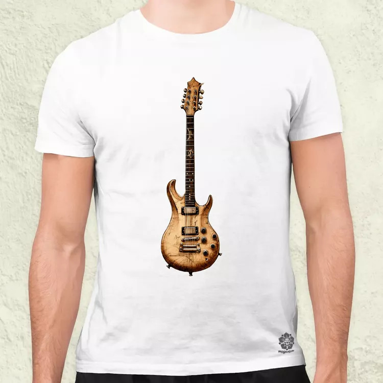 Elektromos gitár szkeccs v1 férfi póló