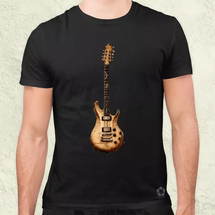Elektromos gitár szkeccs v1 férfi póló