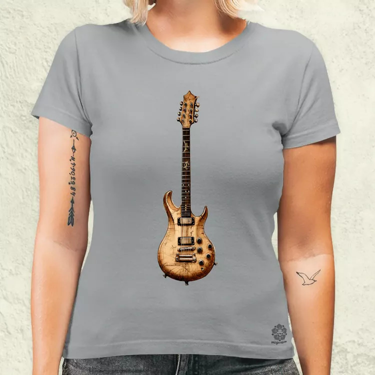 Elektromos gitár szkeccs v1 női póló