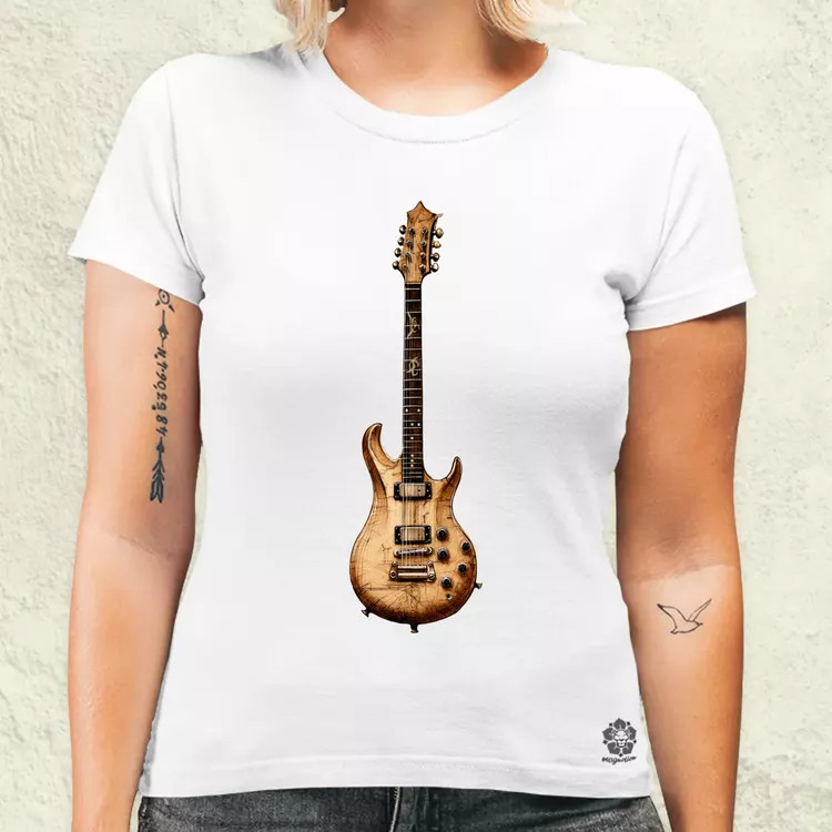 Elektromos gitár szkeccs v1 női póló