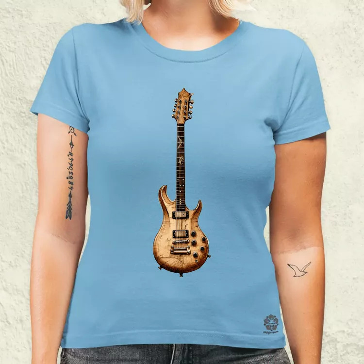 Elektromos gitár szkeccs v1 női póló