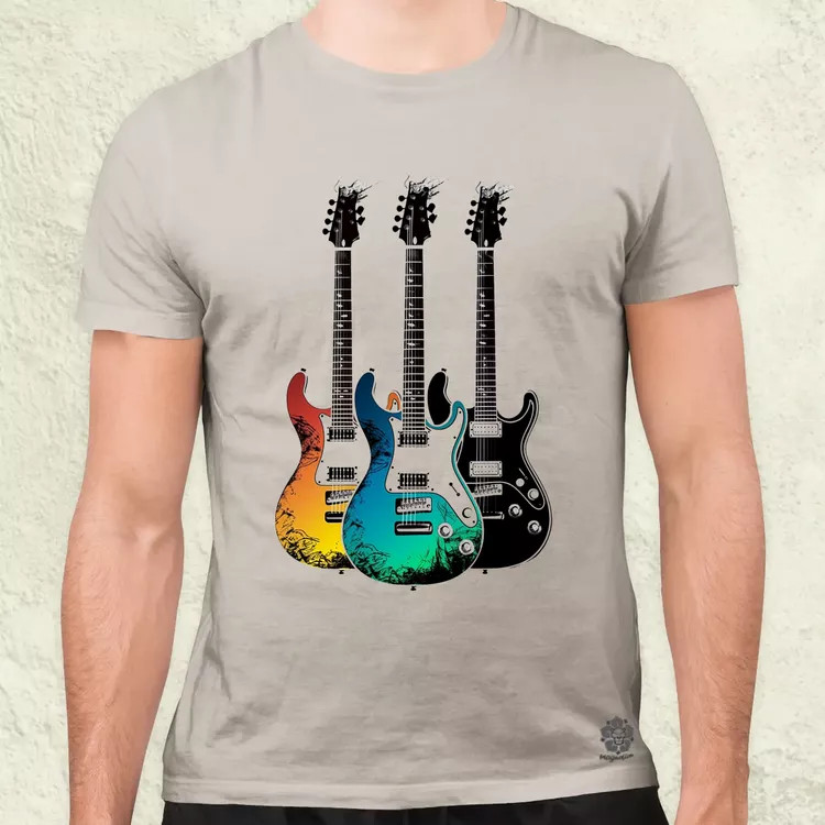 Elektronikus gitárok v2 férfi póló