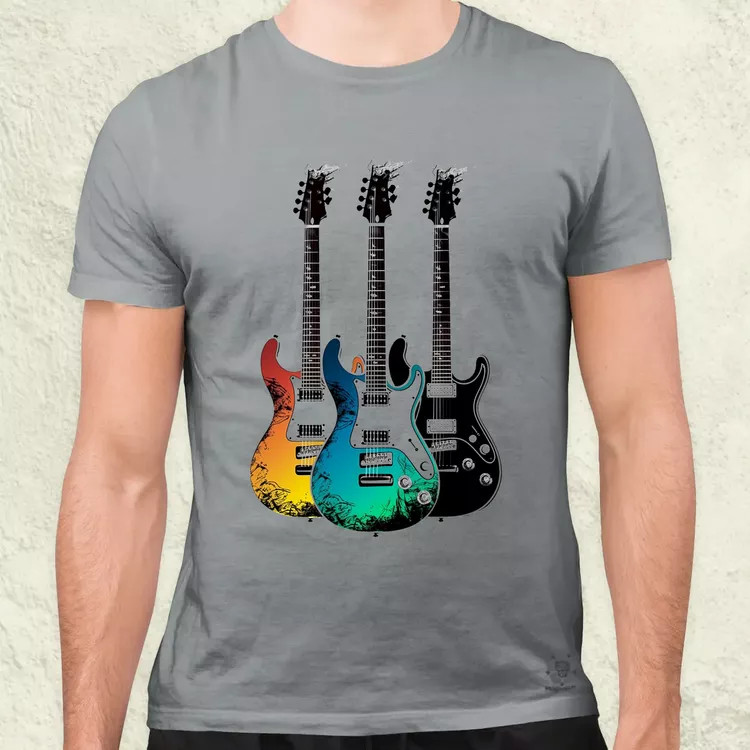 Elektronikus gitárok v2 férfi póló