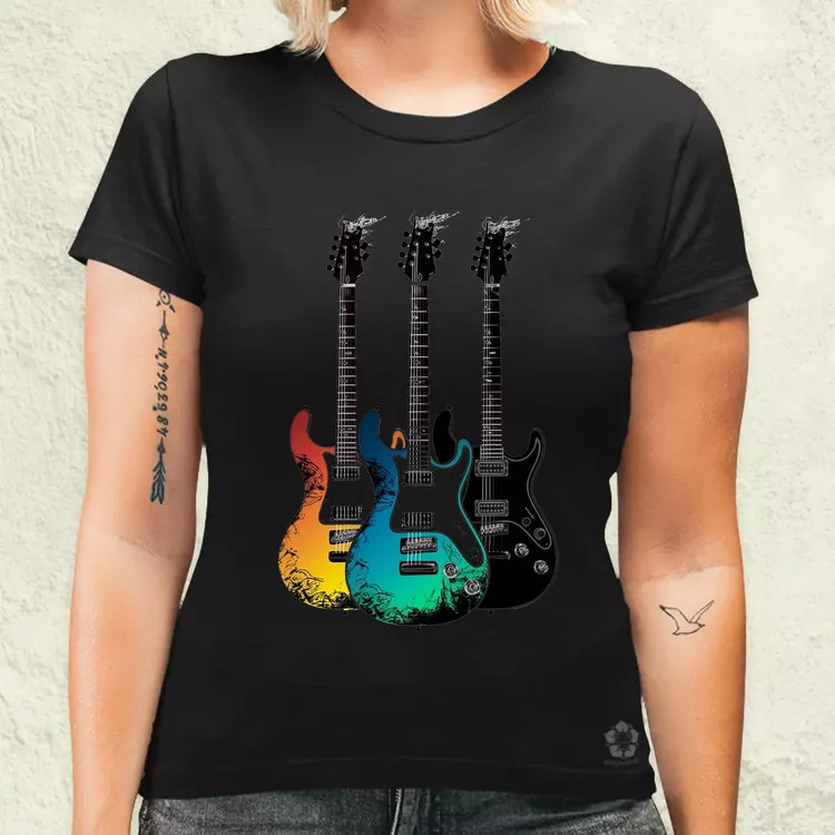 Elektronikus gitárok v2 női póló