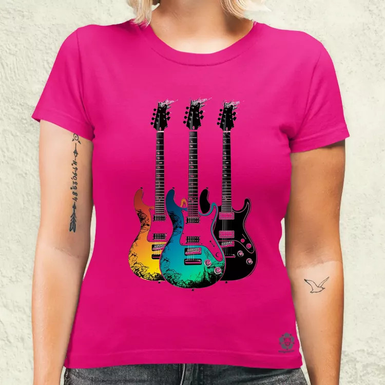 Elektronikus gitárok v2 női póló
