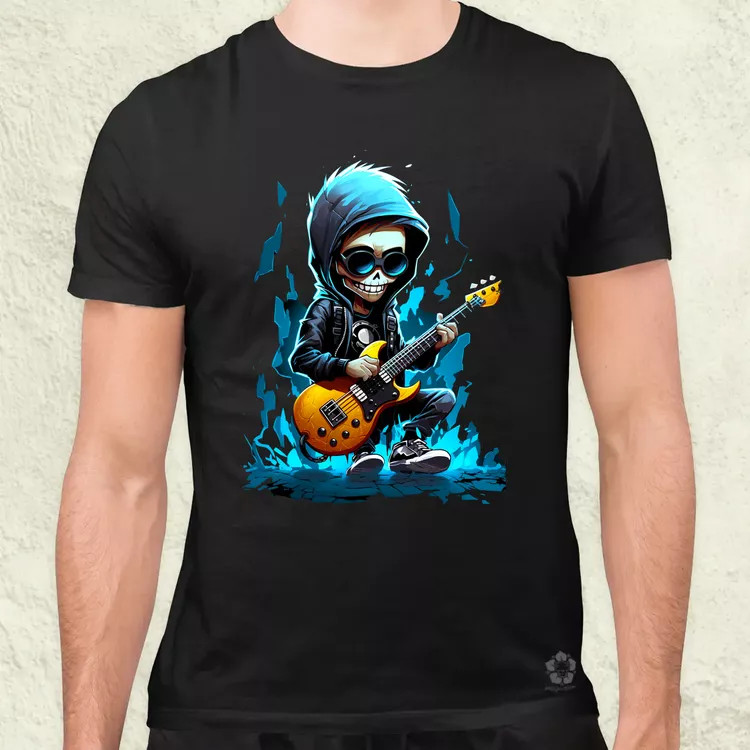 Gitáros srác v2 férfi póló