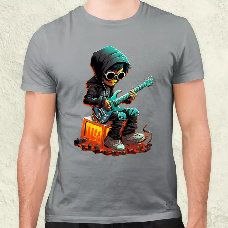 Gitáros srác v3 férfi póló