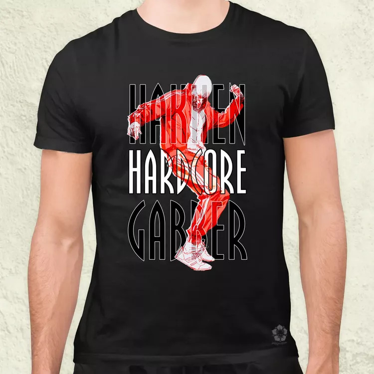 Hakken Hardcore Gabber férfi póló