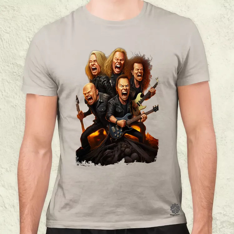 Metallica karikatúra v1 férfi póló